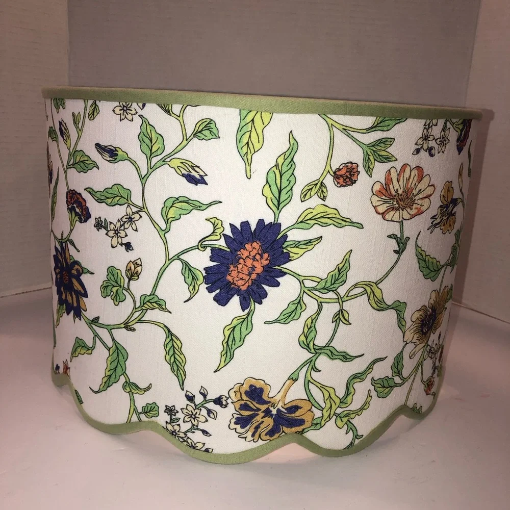 New Urban Outfitter x Anthropologie Botanical Motif Scalloped Lamp Shade